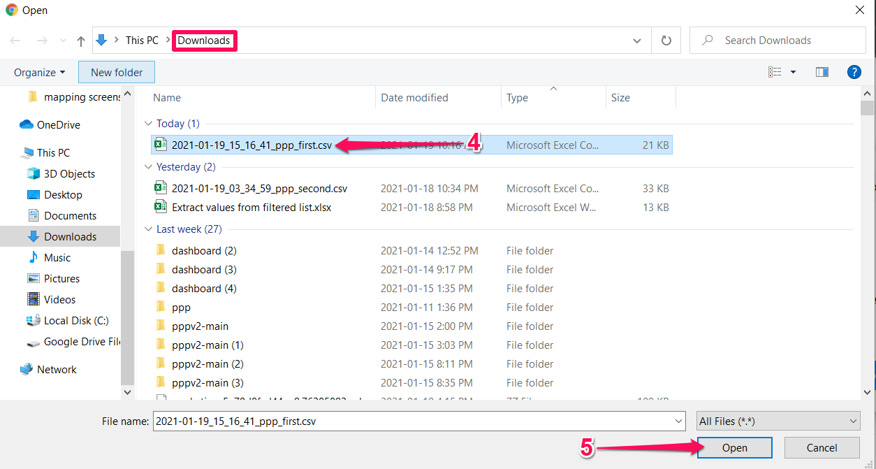 Exporting Application Requests